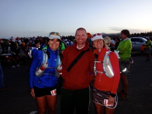 Rachael, Adrian and I at the start